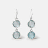 Ohrringe Eloise Aquamarin Silber