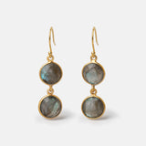 Ohrringe Eloise Labradorite Gold