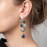 Ohrringe Mason mit blauem Topaz