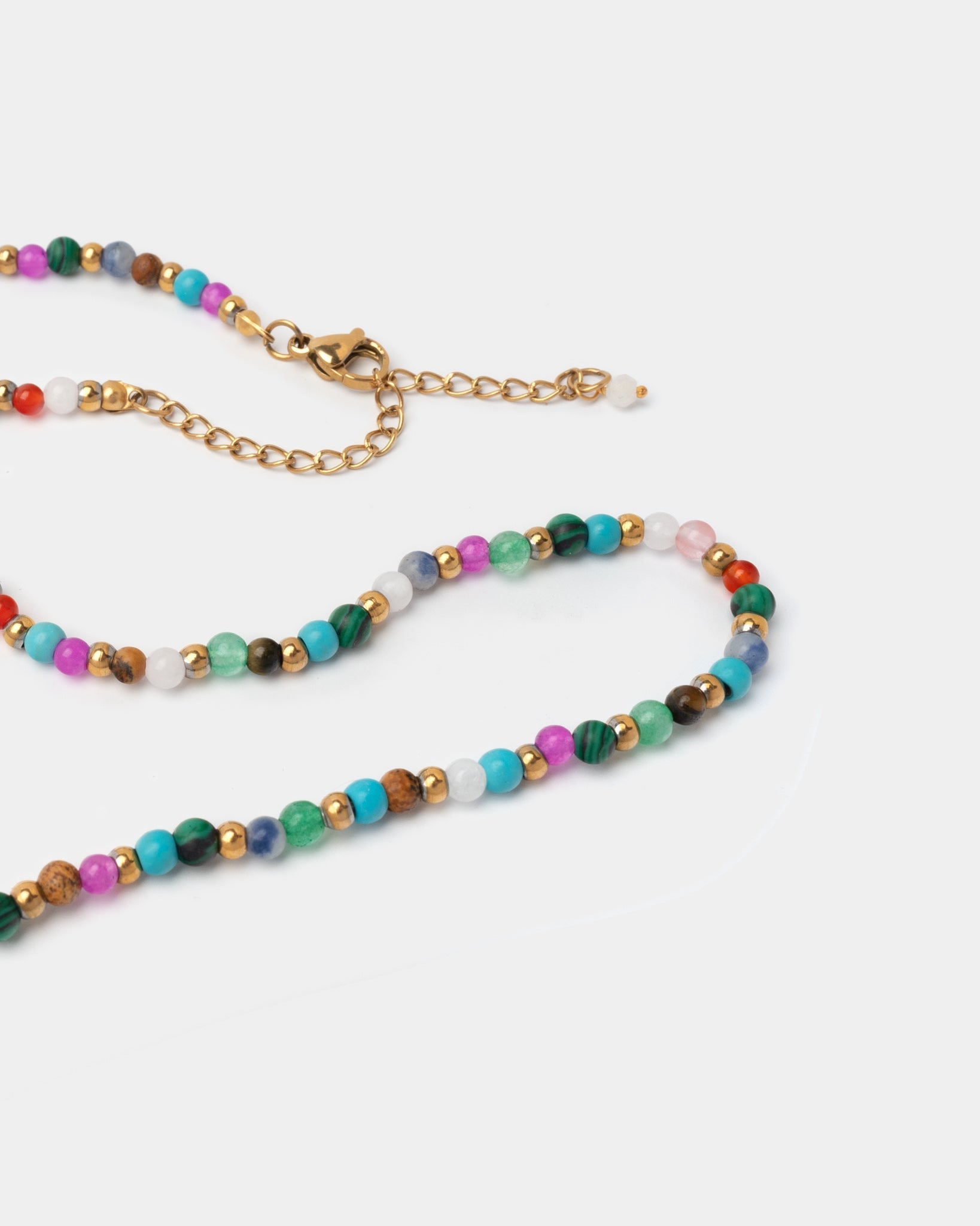 Armband Elodie mit farbigen Edelsteinperlen - Fleurs des Prés Jewelry