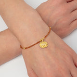 Armband mit Karneol und Elephanten Charm - Fleurs des Prés Jewelry