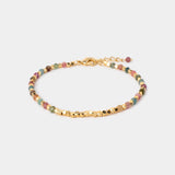 Armband mit Turmalin und Gold Nuggets - Fleurs des Prés Jewelry