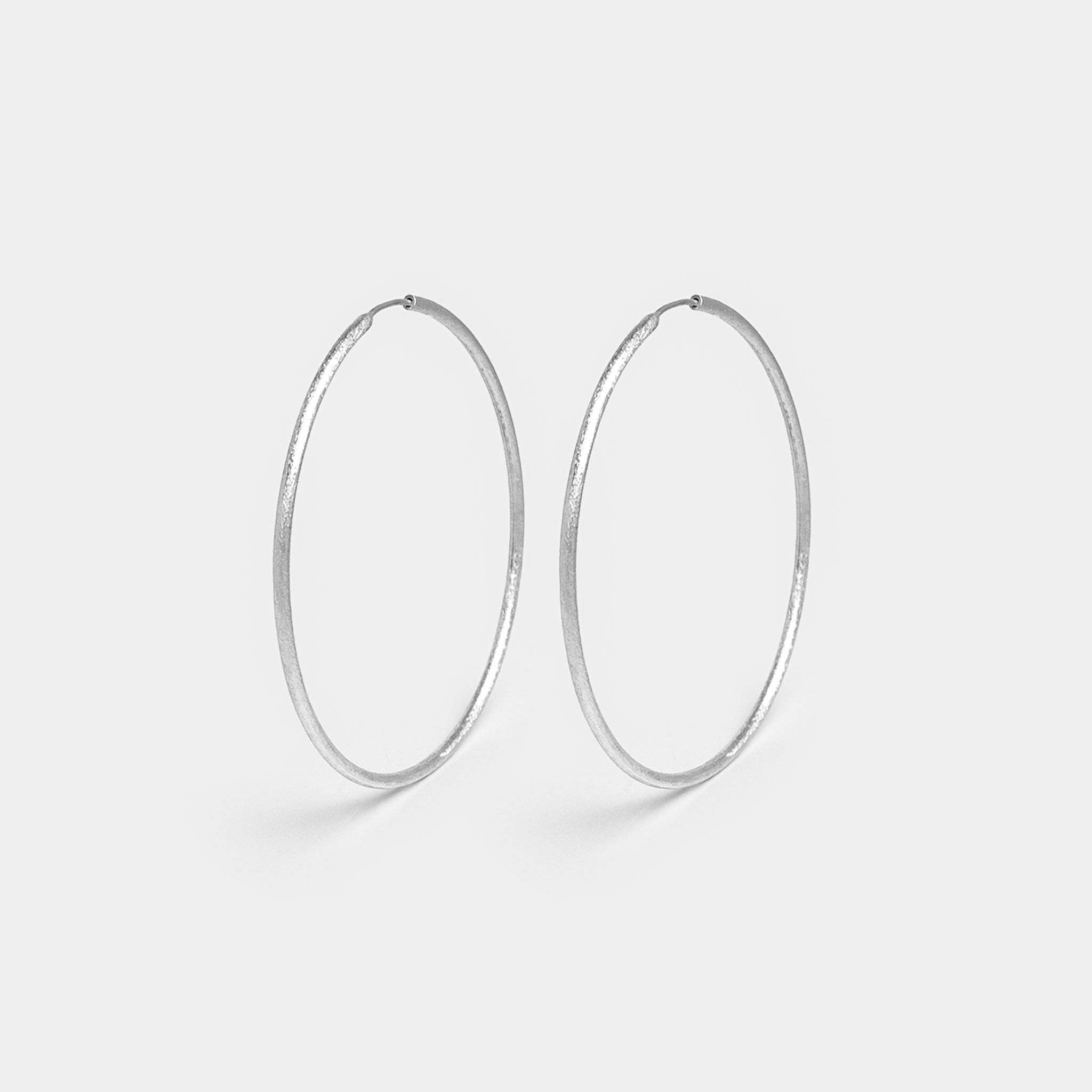 Creolen Lyon 50 mm Silber - Fleurs des Prés Jewelry