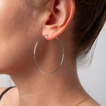 Große Creolen Cercle 50 mm - Fleurs des Prés Jewelry