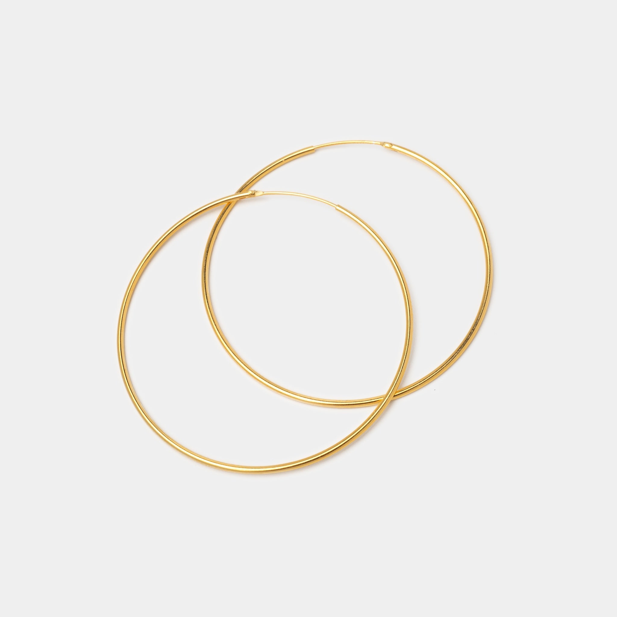 Große Creolen Cercle 50 mm - Fleurs des Prés Jewelry