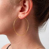 Große Creolen Cercle 50 mm - Fleurs des Prés Jewelry