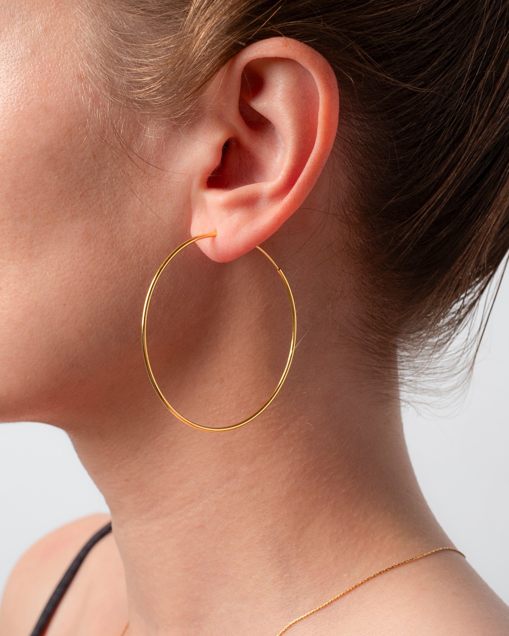 Große Creolen Cercle 50 mm - Fleurs des Prés Jewelry