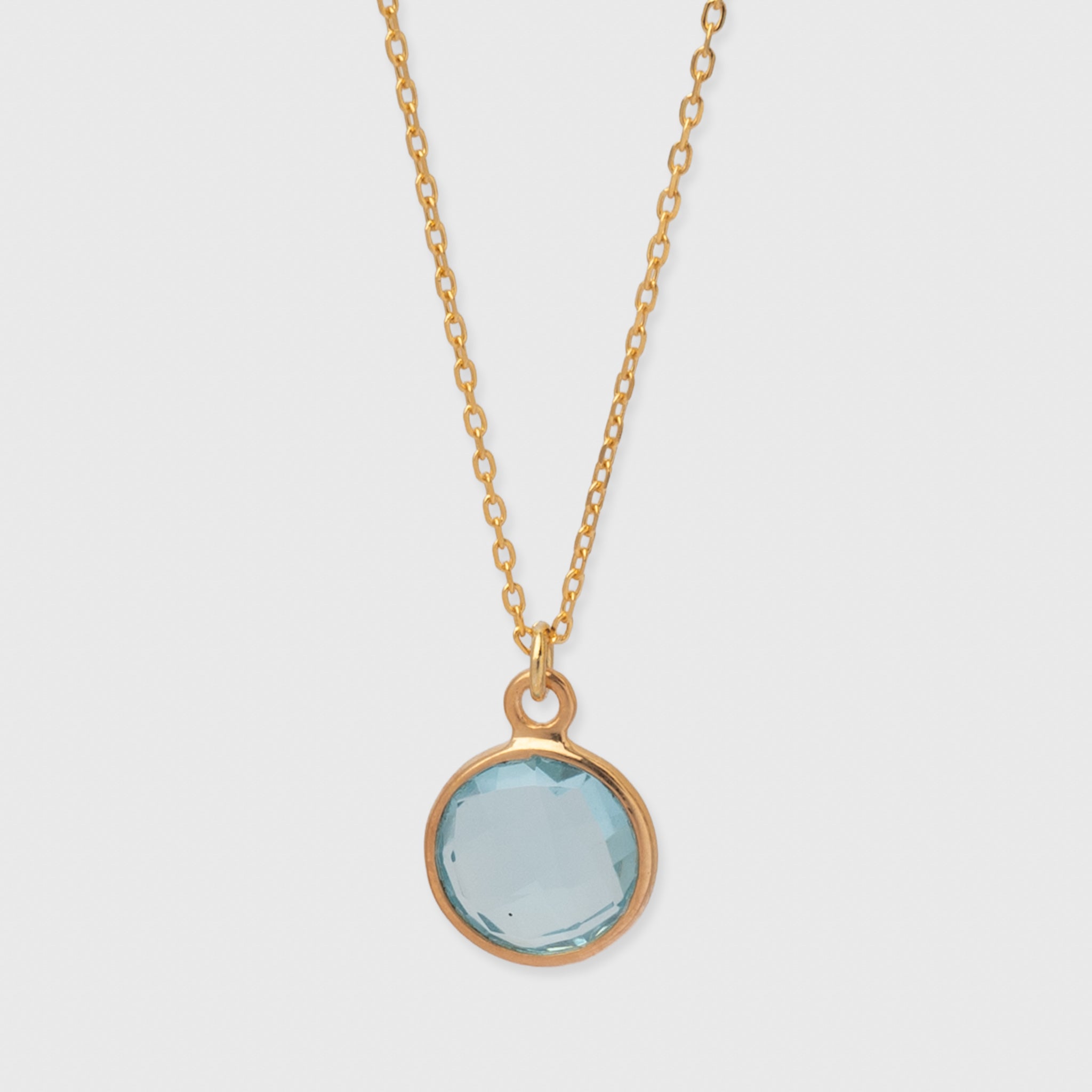 Halskette Eloise Aquamarin Quarz - Fleurs des Prés Jewelry