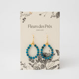 Ohrhänger Journey mit blauem Achat - Fleurs des Prés Jewelry