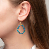 Ohrhänger Journey mit blauem Achat - Fleurs des Prés Jewelry