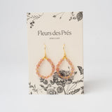 Ohrhänger Journey mit Rosenquarz - Fleurs des Prés Jewelry