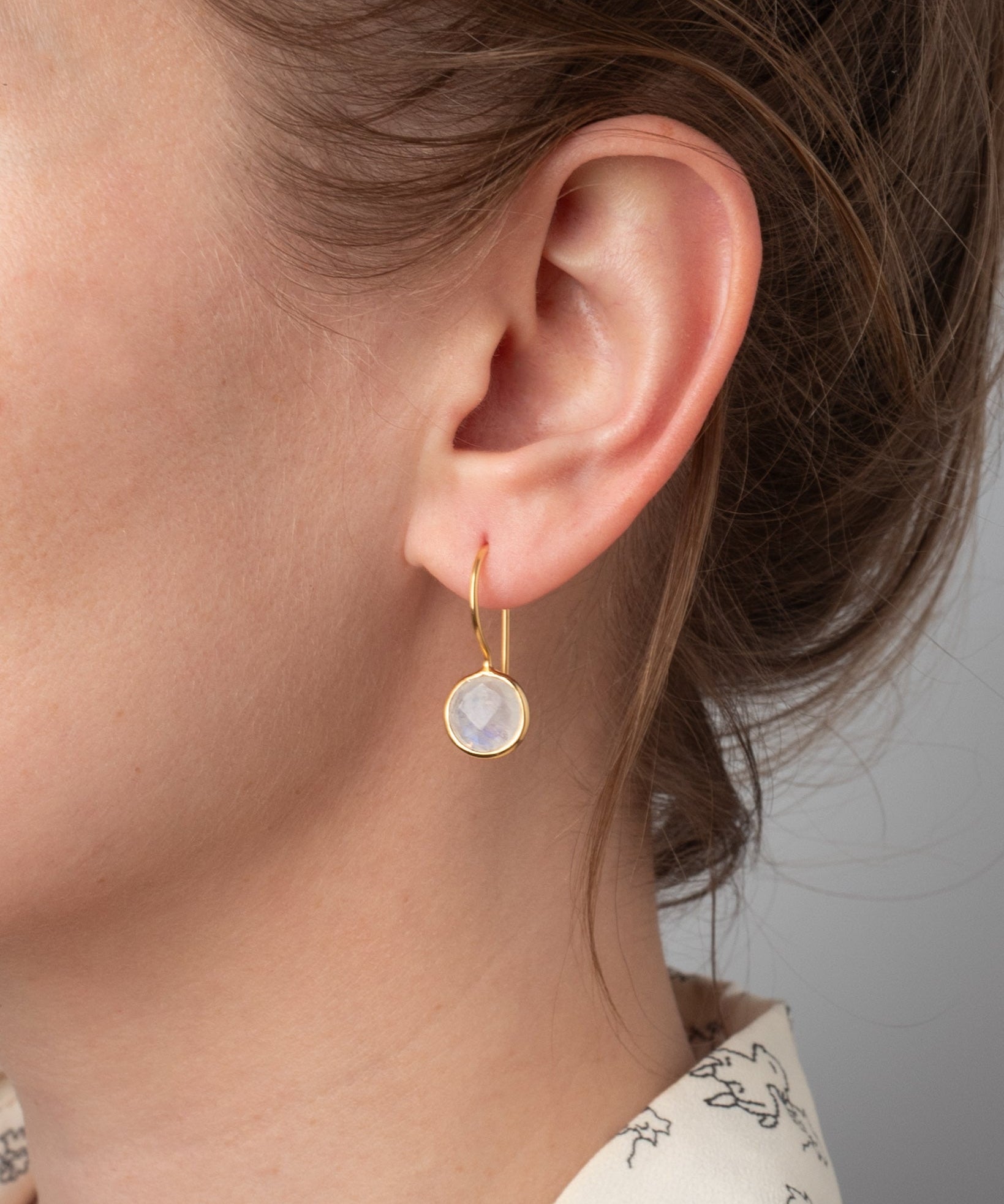 Ohrhänger Lille Moonstone - Fleurs des Prés Jewelry