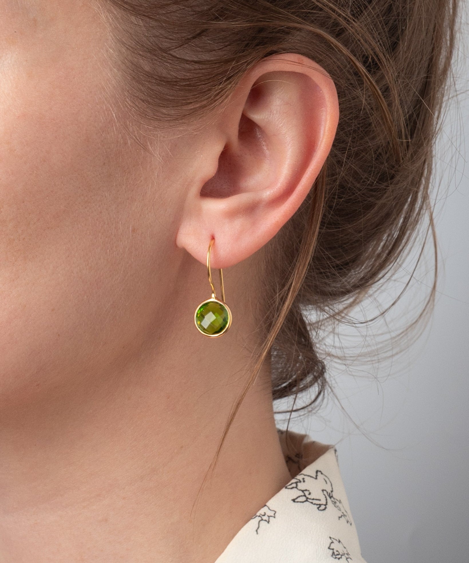Ohrhänger Lille Peridot Quartz - Fleurs des Prés Jewelry