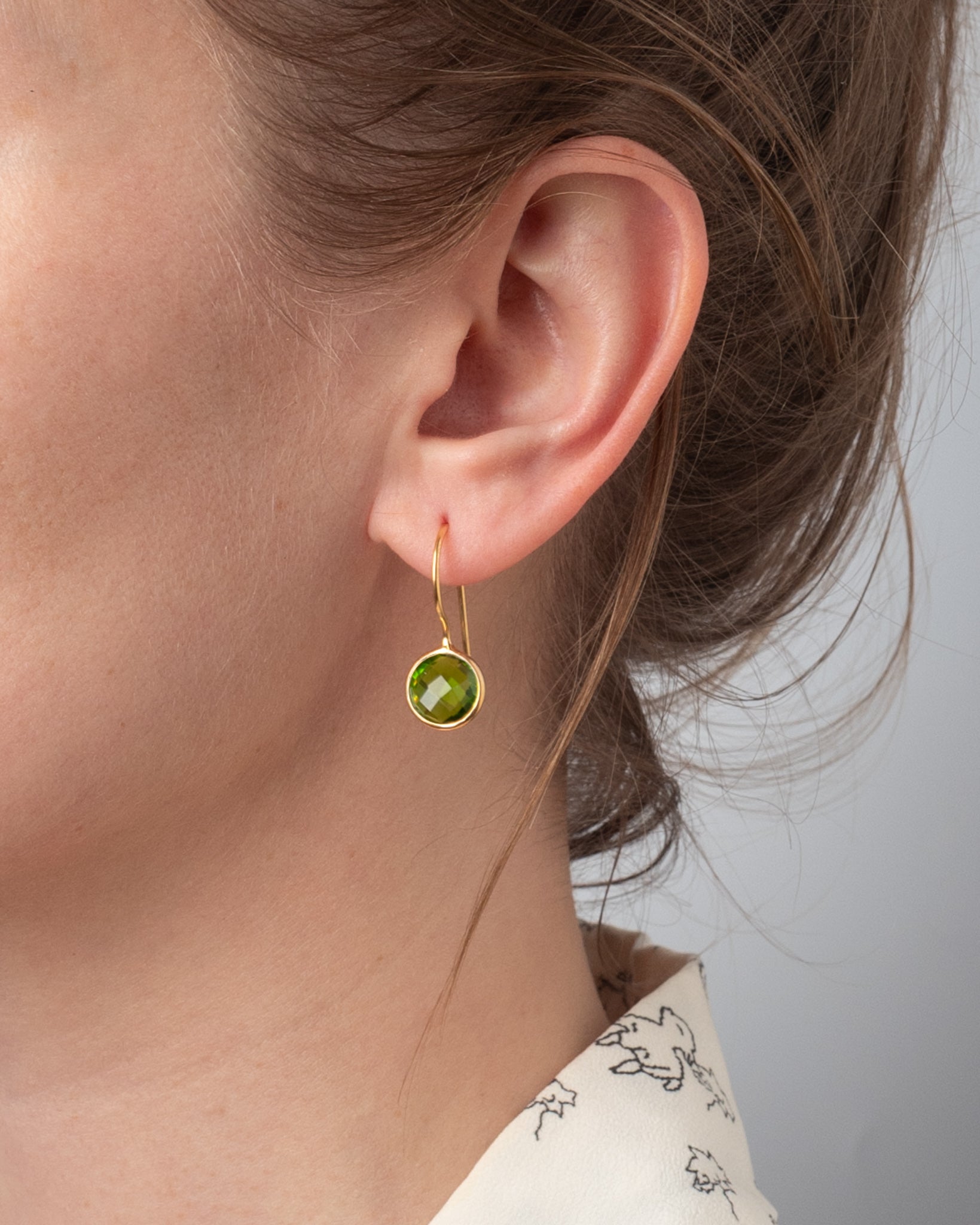 Ohrhänger Lille Peridot Quartz - Fleurs des Prés Jewelry