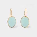 Ohrringe Leonor Sea Blue Chalcedon - Fleurs des Prés Jewelry