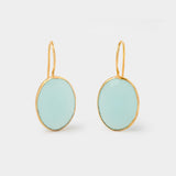 Ohrringe Leonor Sea Blue Chalcedon - Fleurs des Prés Jewelry