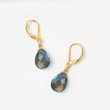 Ohrringe Lilou Labradorite Gold - Fleurs des Prés Jewelry