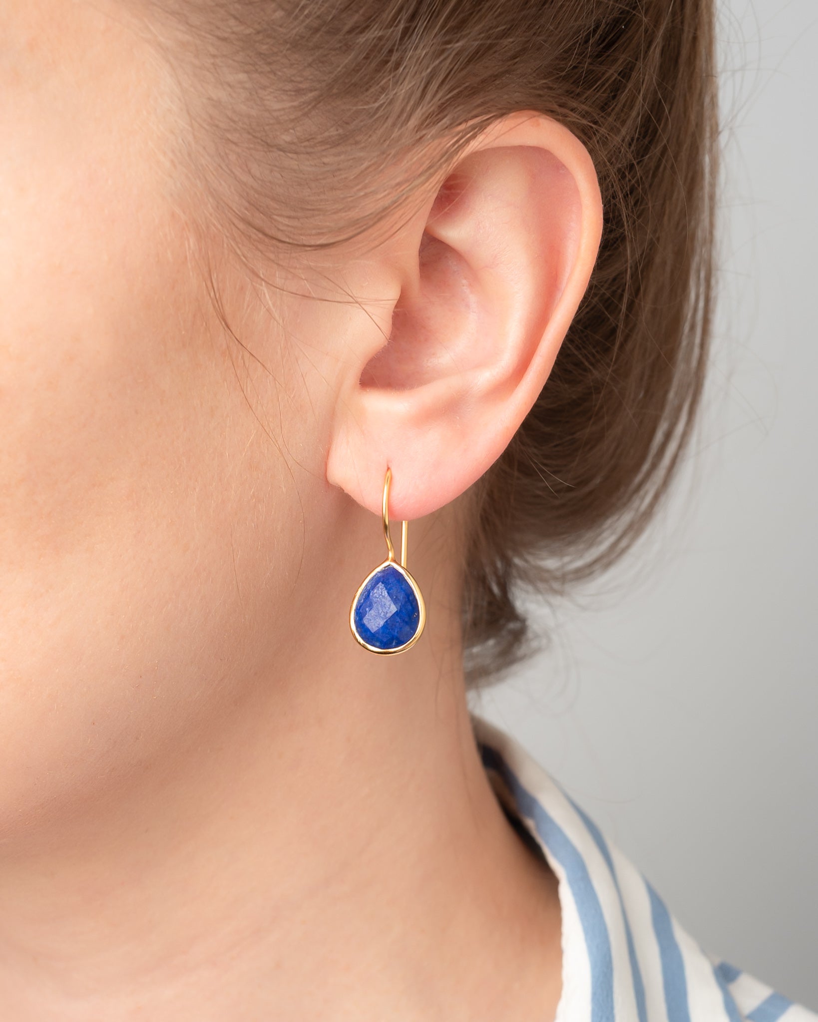 Ohrringe Lisette Lapislazuli - Fleurs des Prés Jewelry