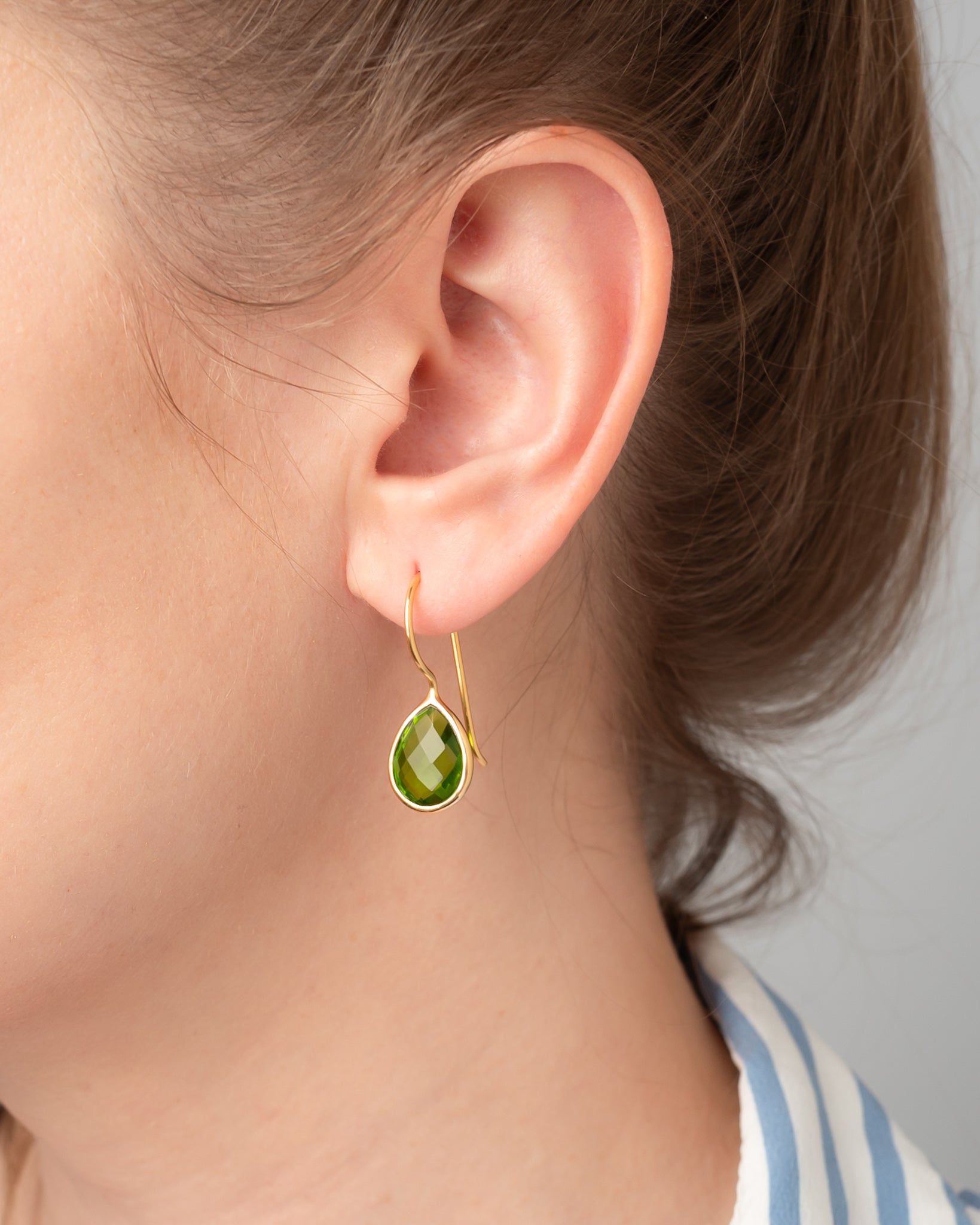 Ohrringe Lisette Peridot Quarz - Fleurs des Prés Jewelry