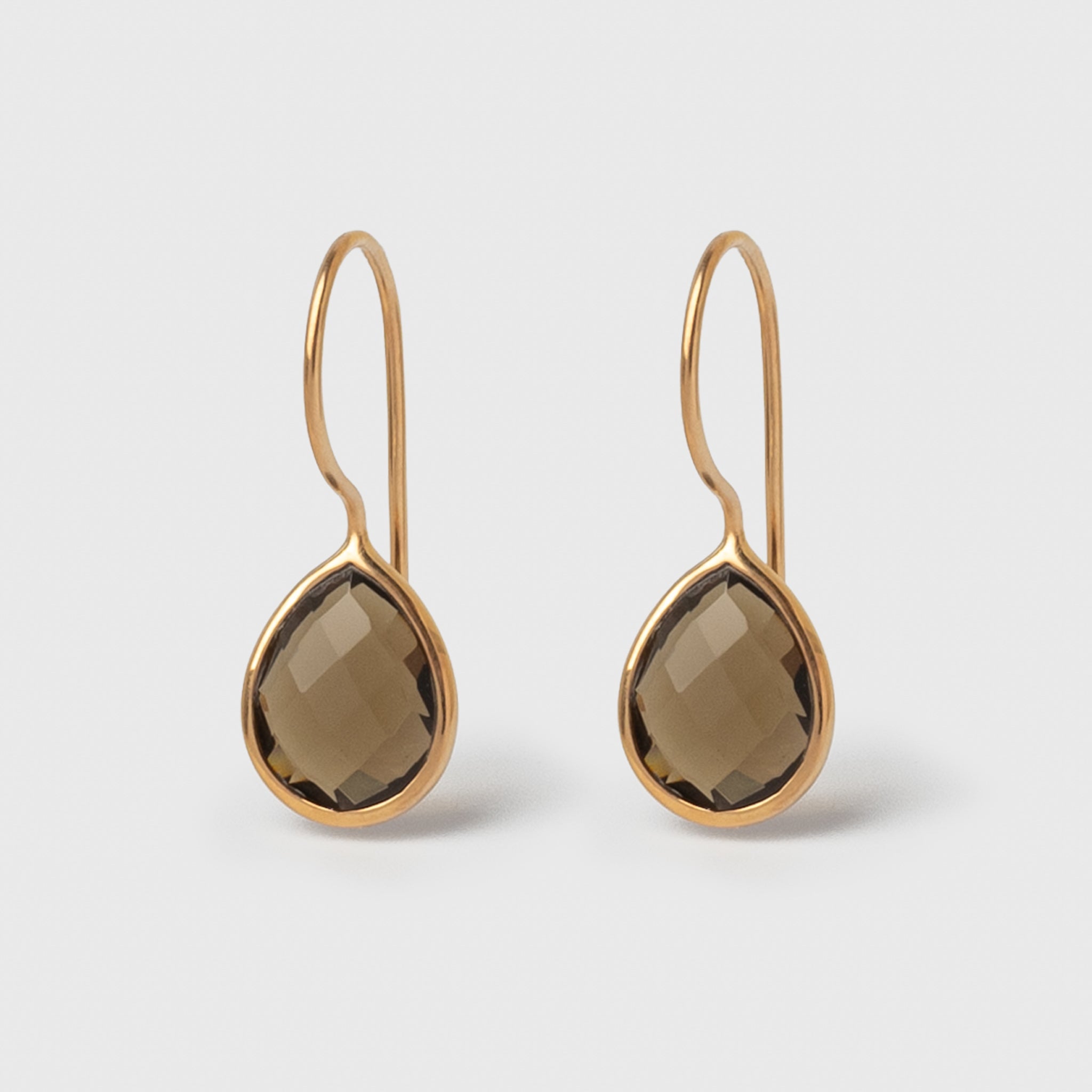 Ohrringe Lisette Rauchquarz - Fleurs des Prés Jewelry