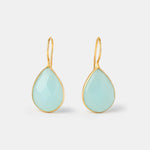 Ohrringe Lola Aqua Chalcdeon - Fleurs des Prés Jewelry
