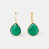 Ohrringe Lola Green Onyx - Fleurs des Prés Jewelry