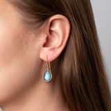 Ohrringe Lola Labradorite Gold - Fleurs des Prés Jewelry