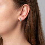 Ohrstecker Chateau Blauer Chalcedon - Fleurs des Prés Jewelry