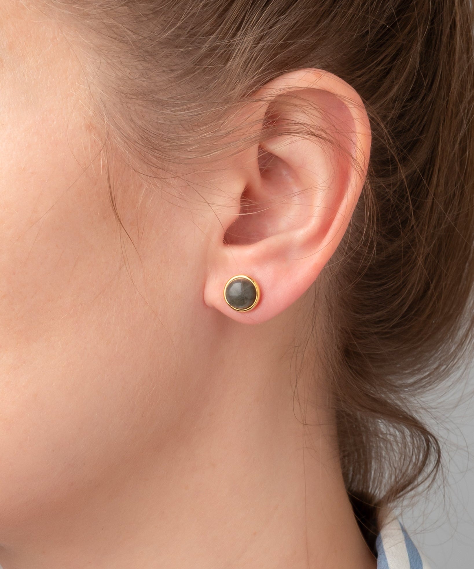 Ohrstecker Eloise Labradorite - Fleurs des Prés Jewelry