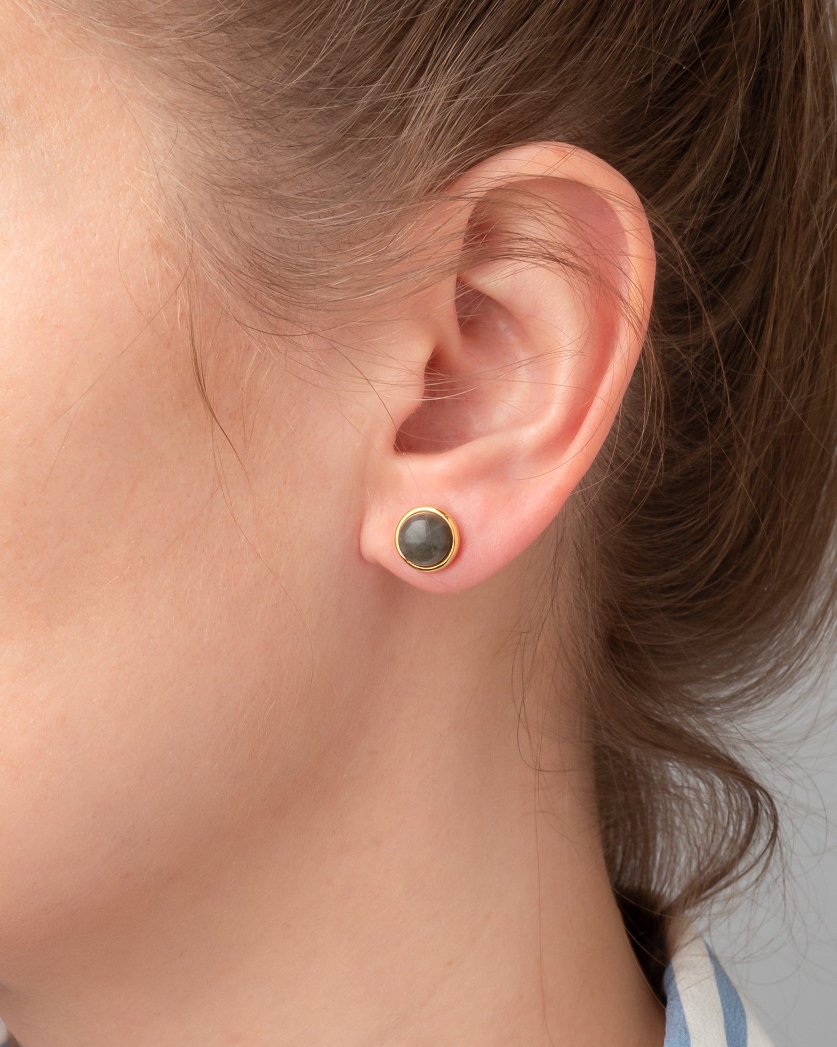 Ohrstecker Eloise Labradorite - Fleurs des Prés Jewelry
