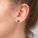 Ohrstecker Eloise Malachit - Fleurs des Prés Jewelry