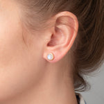 Ohrstecker Eloise Moonstone - Fleurs des Prés Jewelry