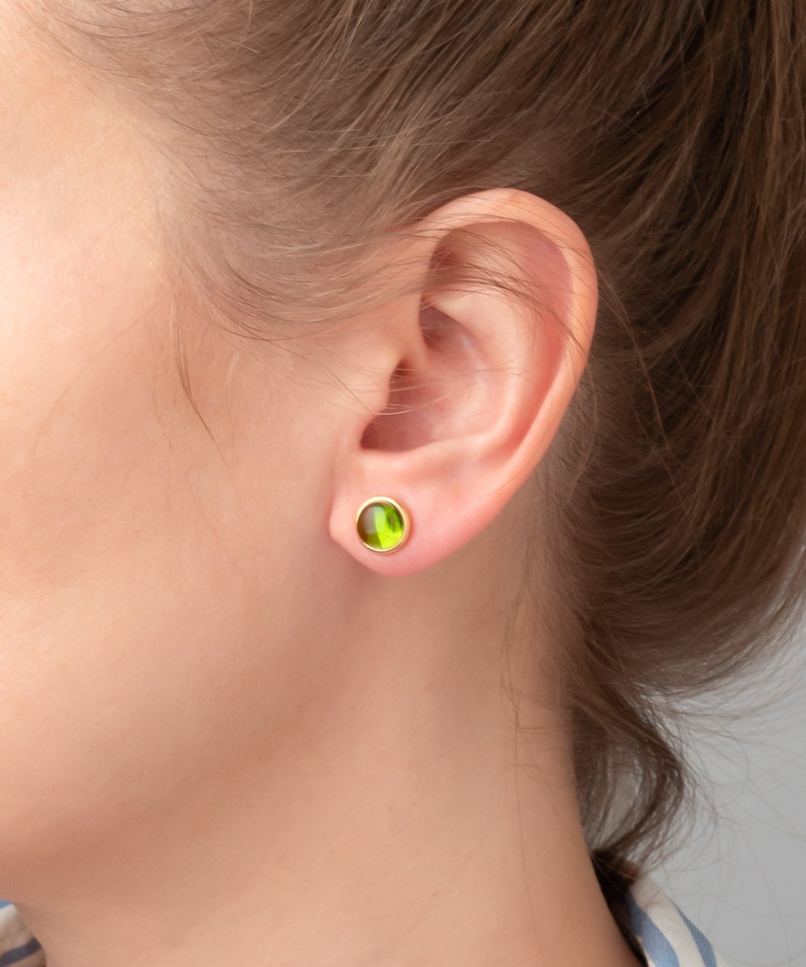 Ohrstecker Eloise Peridot Quarz - Fleurs des Prés Jewelry
