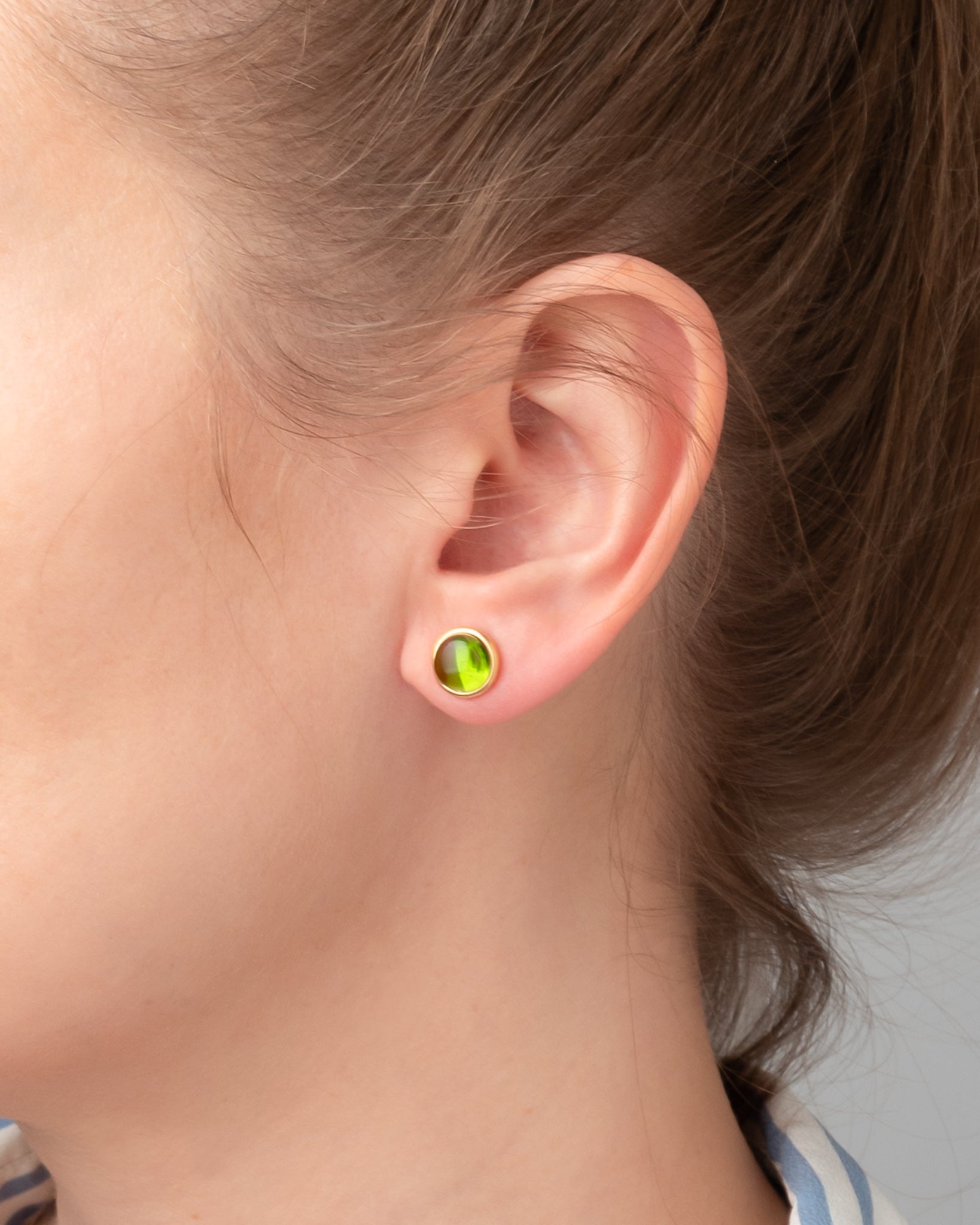 Ohrstecker Eloise Peridot Quarz - Fleurs des Prés Jewelry