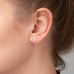 Ohrstecker Eloise Rosenquarz - Fleurs des Prés Jewelry