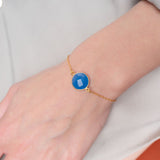 Armband Amélie Blue Chalcedony - Fleurs des Prés