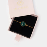 Armband Amélie Green Onyx - Fleurs des Prés