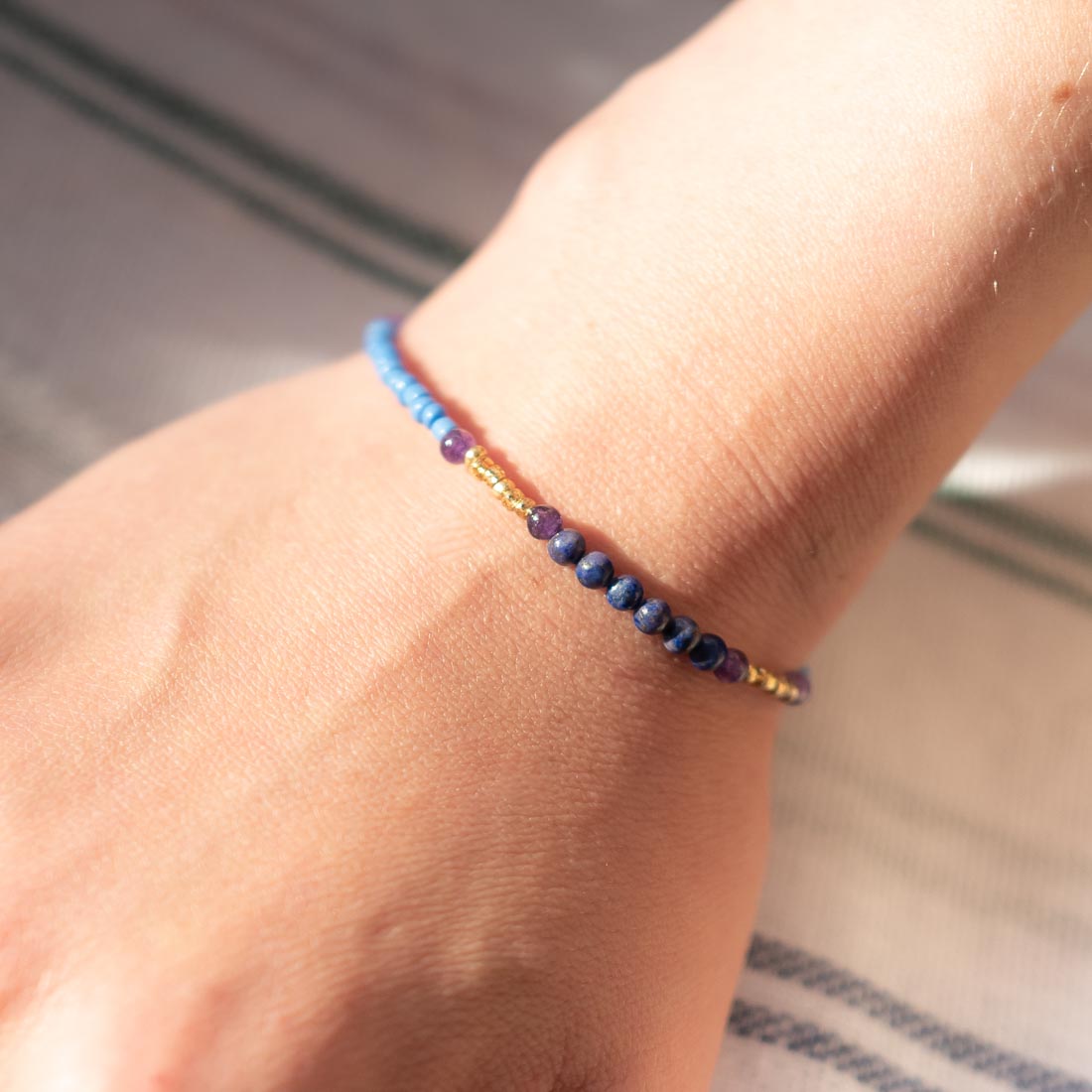 Armband Cirque Violet Blue - Fleurs des Prés