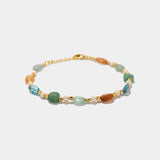Armband Estelle Aquamarin und Peach Moonstone - Fleurs des Prés Jewelry