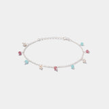 Armband Nizza Rouge Silber - Fleurs des Prés