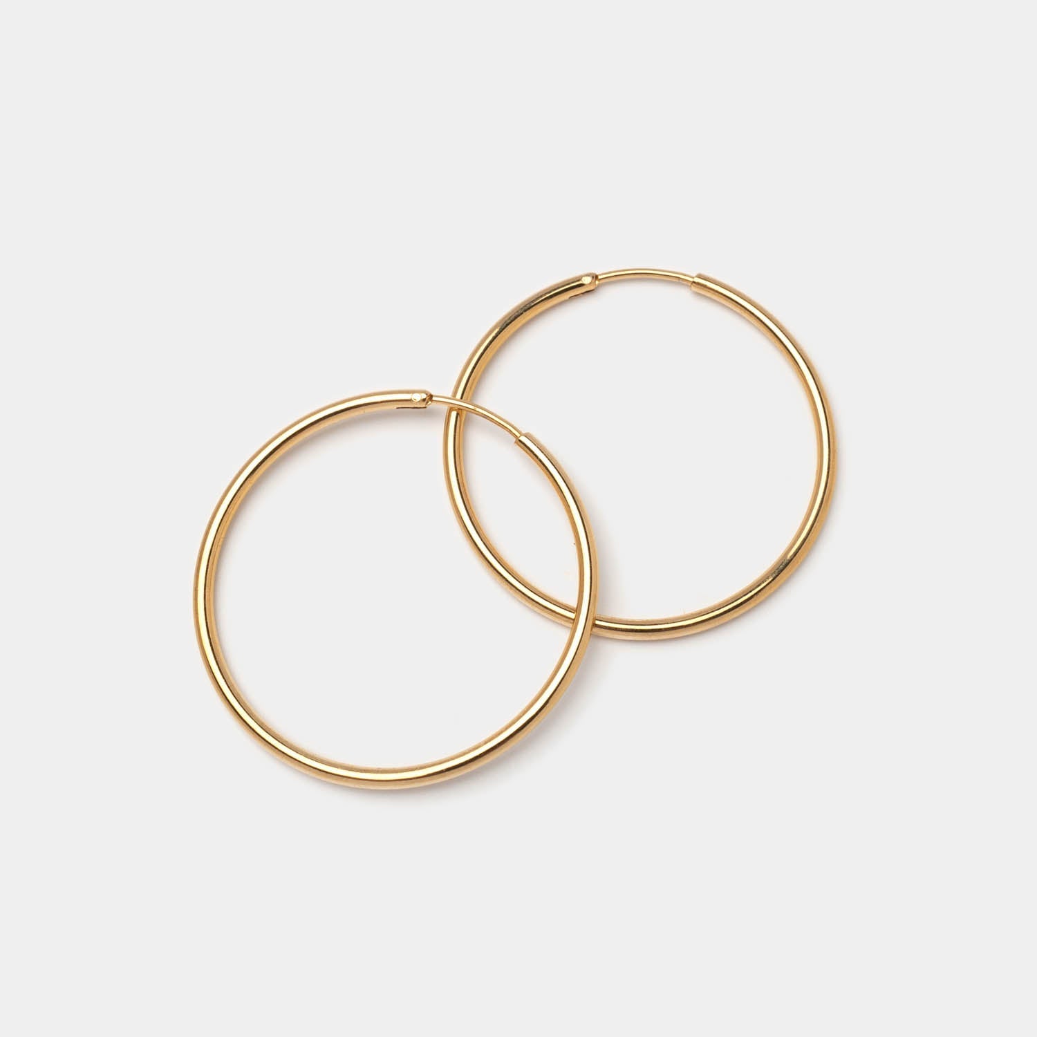 Creolen Cercle Gold 40 mm - Fleurs des Prés