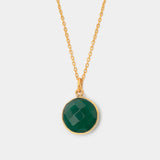 Halskette Amélie Green Onyx - Fleurs des Prés