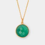 Halskette Cécile Green Onyx - Fleurs des Prés Jewelry