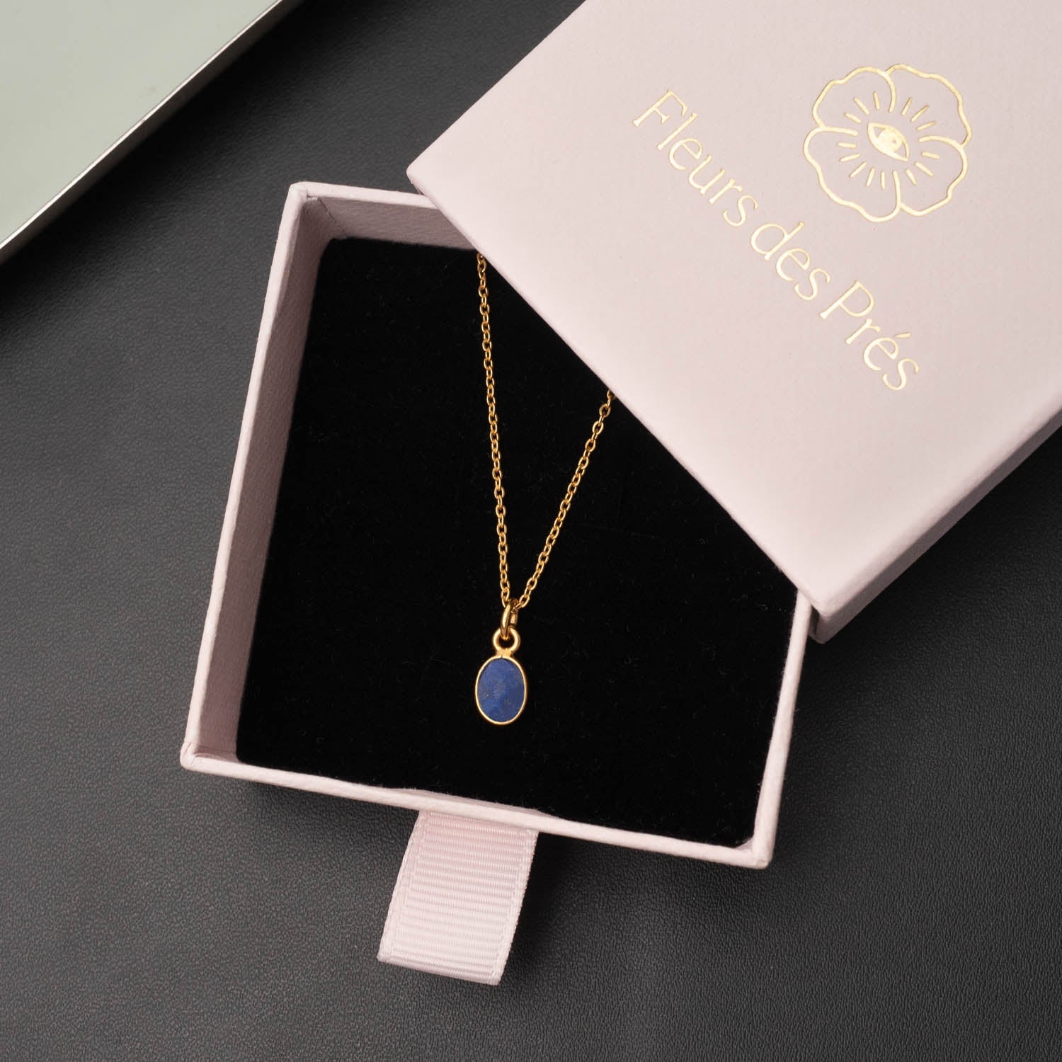 Halskette Claire Lapislazuli - Fleurs des Prés Jewelry
