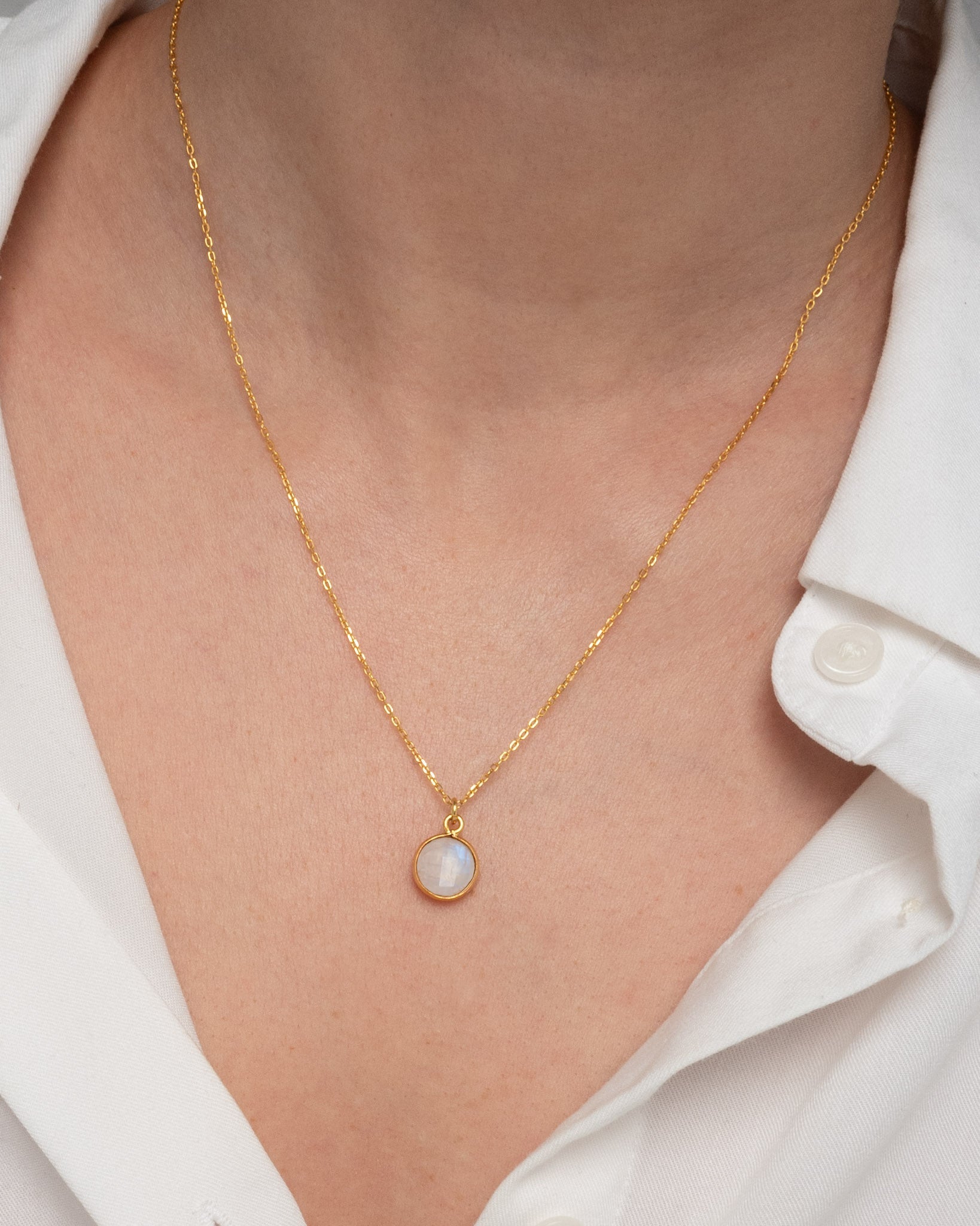 Halskette Eloise Moonstone - Fleurs des Prés Jewelry