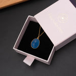 Halskette Leonor Blue Chalcedony - Fleurs des Prés