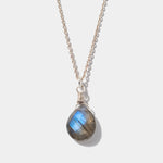 Halskette Lilou Labradorite Silber - Fleurs des Prés