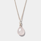 Halskette Lilou Rosé Quarz Silber - Fleurs des Prés