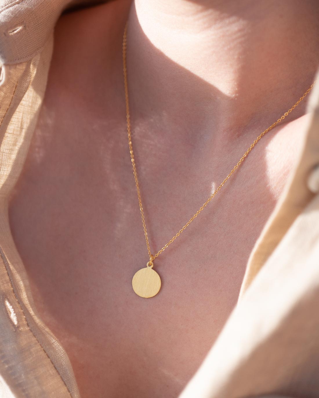 Halskette Maelle Brushed Gold - Fleurs des Prés