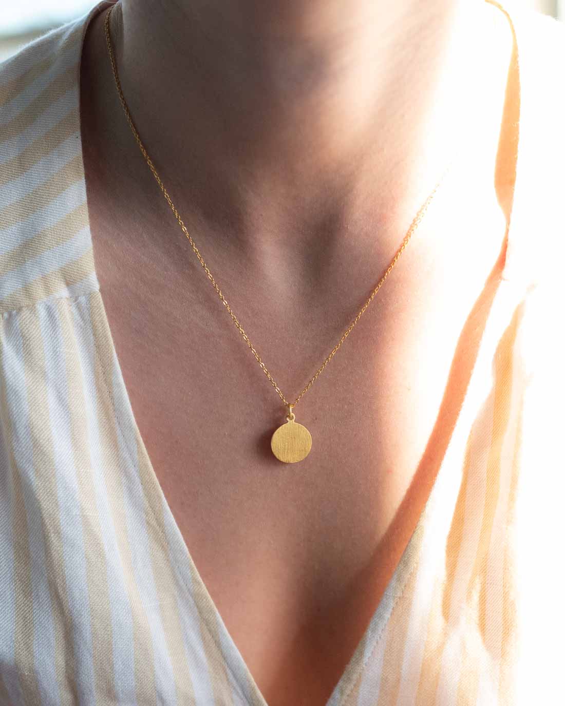 Halskette Maelle Brushed Gold - Fleurs des Prés